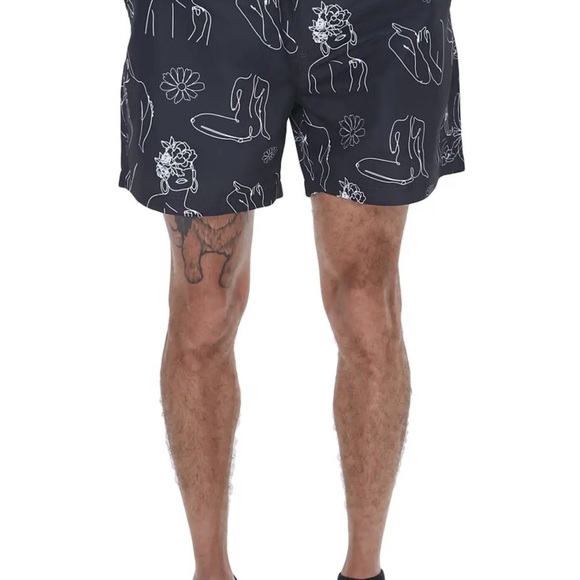 Forever 21 Swim Shorts with Graphic Print - Picture 6 of 6